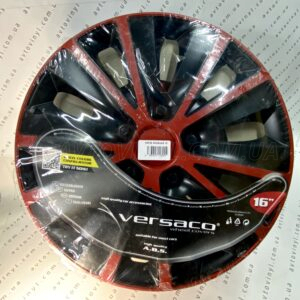 Ковпаки автомобільні пластикові Versaco Rapide Red/Black 16 - Зображення 1