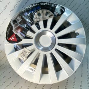 Ковпаки автомобільні пластикові JESTIC Meridian Ring White R14 - Зображення 1