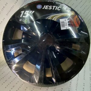 Ковпаки автомобільні пластикові JESTIC Terra Black R15 - Зображення 1